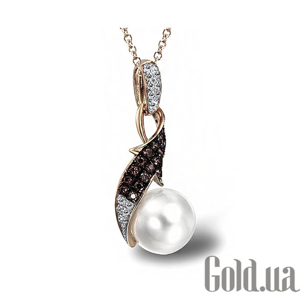 

Женский кулон Lurie Jewelry, Золотой кулон с бриллиантами и пресн. жемчугом