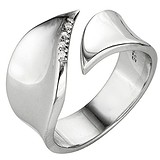 Hot diamonds Жіноча срібна каблучка з діамантами, 1553885