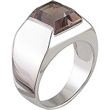 Мужское серебряное кольцо с раухтопазом, 1604061