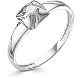 Золотое кольцо с бриллиантом, 1604317