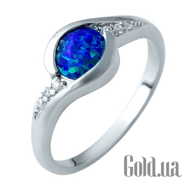 

Женские кольца Fresh Jewelry, Женское серебряное кольцо с опалом и куб. циркониями, 18