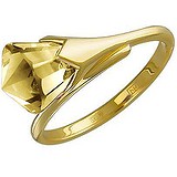 Женское золотое кольцо с цитрином, 1666269