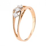 Золотое кольцо с бриллиантами, 1733341