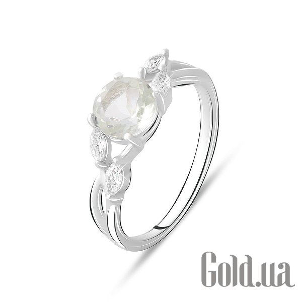 

Женские кольца Fresh Jewelry, Женское серебряное кольцо с куб. циркониями и аметистом, 18.5