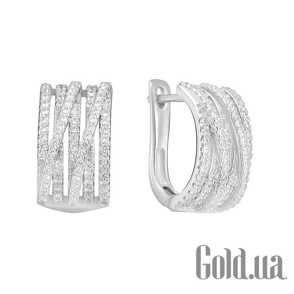 

Серьги Fresh Jewelry, Серебряные серьги с куб. циркониями