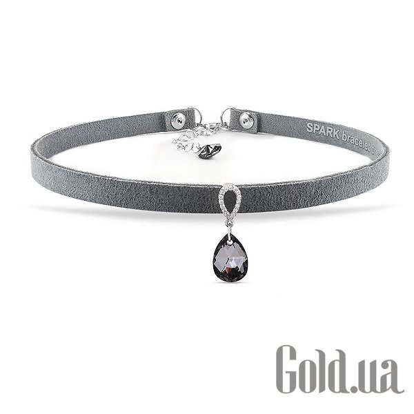 

Женские колье и кулоны Spark, Серый, Чокер из искусств. замши с кристаллами Swarovski
