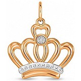 Золотий кулон з діамантом, 1554654