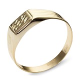 Мужское золотое кольцо, 1604062