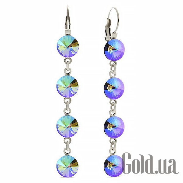 

Серьги с подвесками Kobi, Стальной, Серьги с кристаллами Swarovski