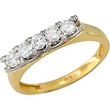 Золотое обручальное кольцо с бриллиантами, 1654750