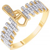 Женское золотое кольцо с бриллиантами, 1668574