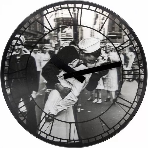 NeXtime Настенные часы "Kiss me in New York" 3214