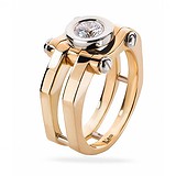 Мужское золотое кольцо с бриллиантом, 1737438
