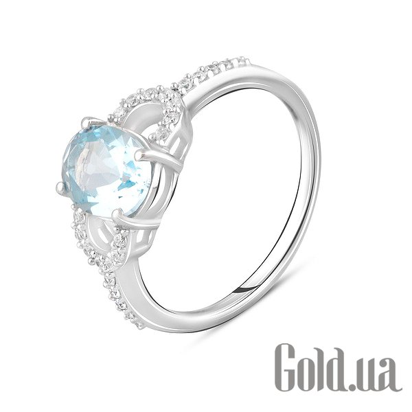

Женские кольца Fresh Jewelry, Женское серебряное кольцо с куб. циркониями и топазом, 18