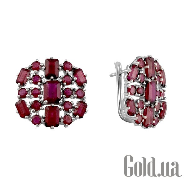 

Серьги Fresh Jewelry, Серебряные серьги с рубинами
