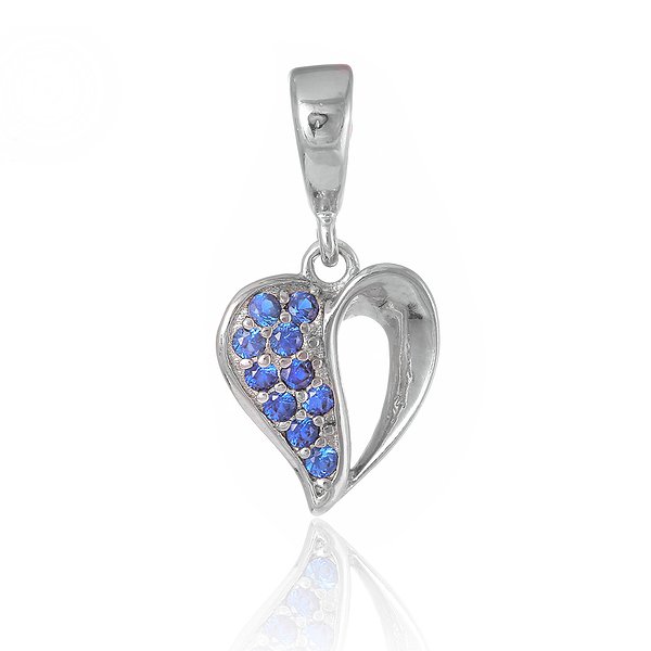 Серебряный кулон с куб. циркониями