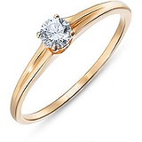 Золотое кольцо с бриллиантом, 1536991