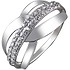 SOKOLOV Женское серебряное кольцо с куб. циркониями - фото 1