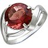 Женское серебряное кольцо с родолитом - фото 1