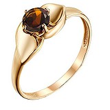 Женское золотое кольцо с раухтопазом, 1621471