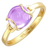 Женское золотое кольцо с аметистом, 1625055