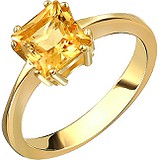 Женское золотое кольцо с цитрином, 1666271