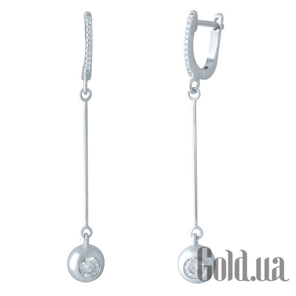 

Серьги с подвесками Fresh Jewelry, Серебряные серьги с куб. циркониями