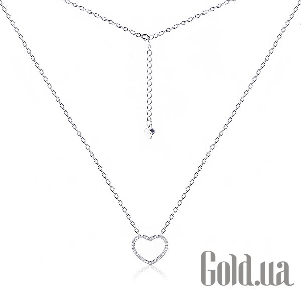 

Женские колье Silvex925, Серебряное колье с куб. циркониями, 40