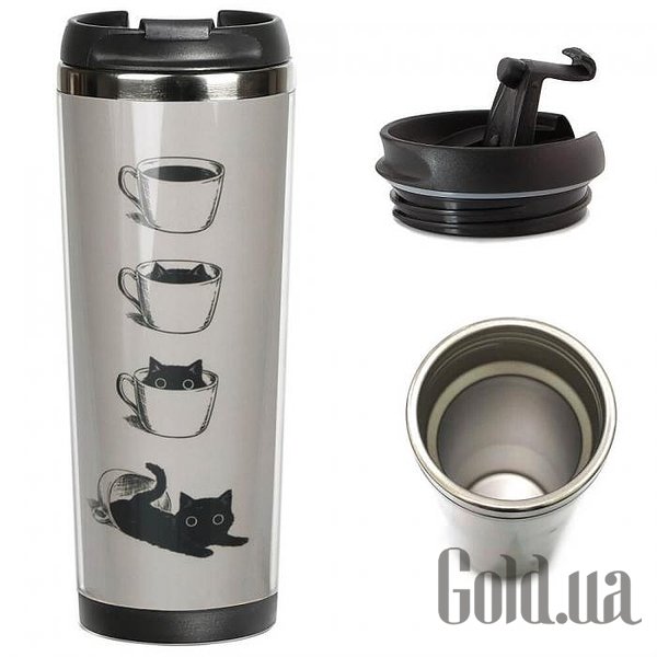 Термокружка "Котик в чашке"