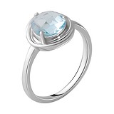 Женское серебряное кольцо с топазом, 1737951