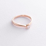 Золота каблучка з діамантом, 1742559