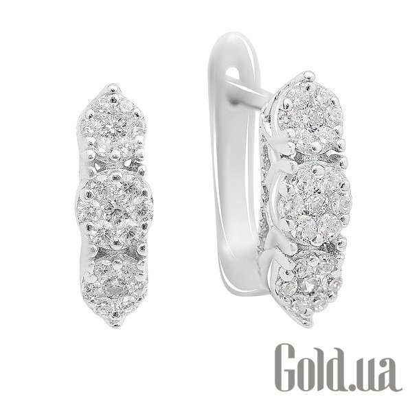 

Серьги Fresh Jewelry, Серебряные серьги с куб. циркониями