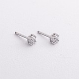 Серебряные серьги с куб. циркониями, 1795295