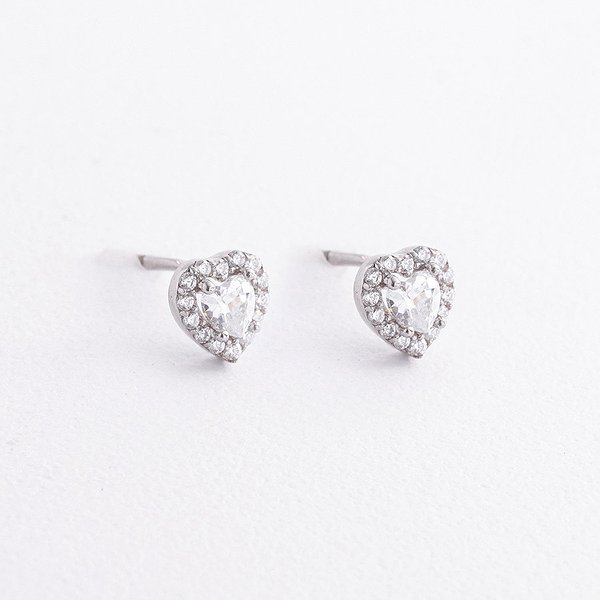 Серебряные серьги с куб. циркониями