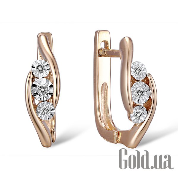

Серьги Lurie Jewelry, Золотые серьги с бриллиантами