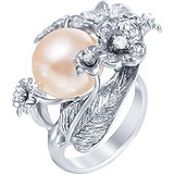 Женское золотое кольцо с бриллиантами и жемчугом, 1653984
