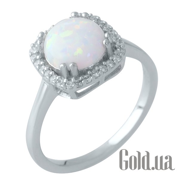 

Кольцо Fresh Jewelry, Серебряное кольцо с опалом и куб. циркониями, 17.5