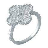 Женское серебряное кольцо с куб. циркониями, 1697504