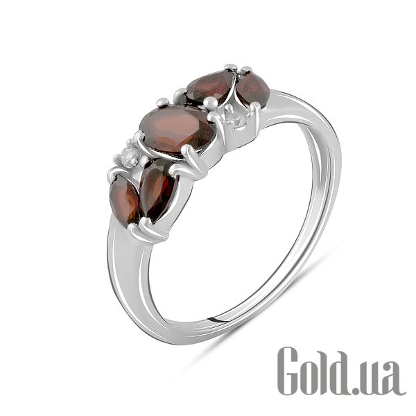

Женские кольца Fresh Jewelry, Женское серебряное кольцо с куб. циркониями и гранатами, 17.5