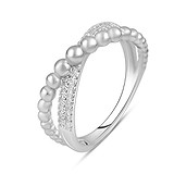 Женское серебряное кольцо с куб. циркониями, 1771232