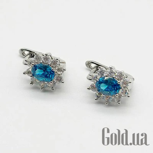 

Серьги Silvex925, Серебряные серьги с куб. циркониями