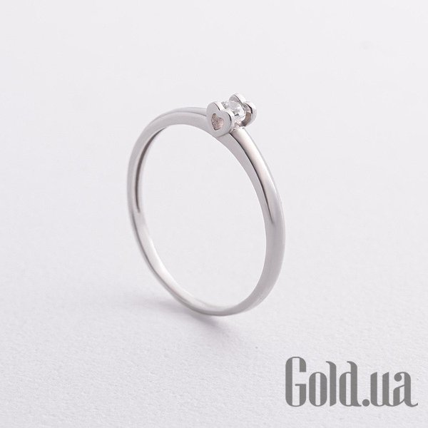 

Кольцо Украина, Серебряное кольцо с куб. цирконием, 17.5