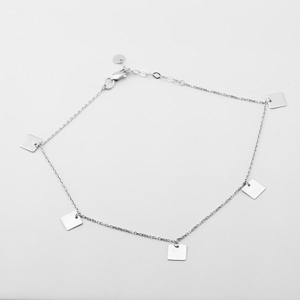 Золотой браслет на ногу