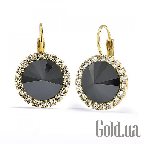

Серьги Kobi, Желтый, Серьги с кристаллами Swarovski в позолоте