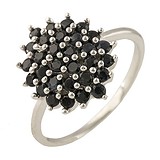 Купить Женское серебряное кольцо с сапфирами (1239216) по цене 3308 грн., в каталоге магазина Gold.ua