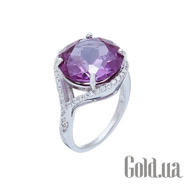 

Женские кольца Lurie Jewelry, Женское серебряное кольцо с александритом и куб. циркониями, 17.5