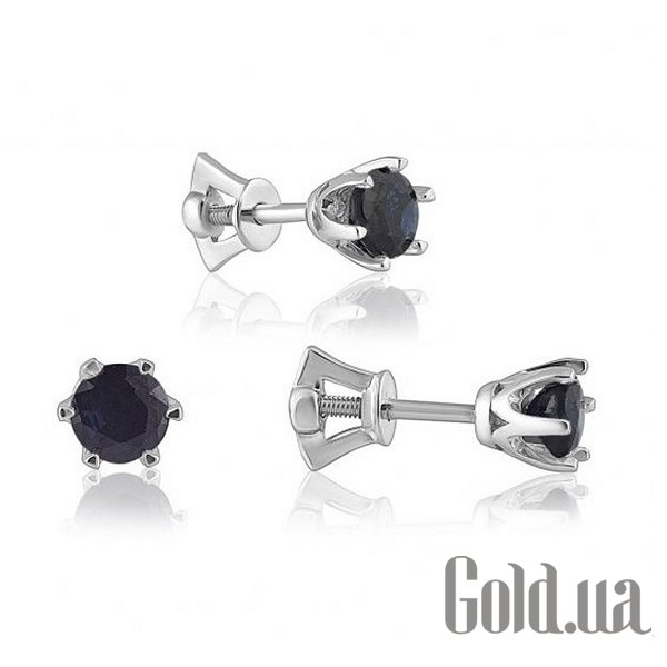 

Серьги-гвоздики Украина, Золотые серьги с сапфирами