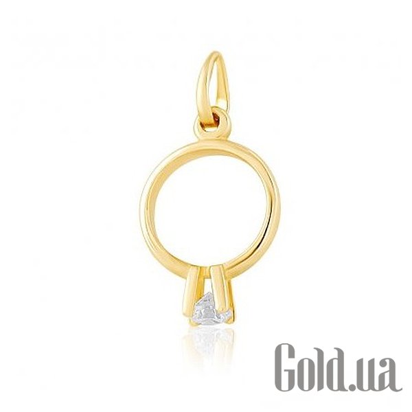 

Женский кулон Украина, Золотой кулон с цирконием Swarovski Zirconia