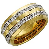 Золотое обручальное кольцо с бриллиантами, 1553377