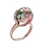 Женское серебряное кольцо в позолоте, 1617377